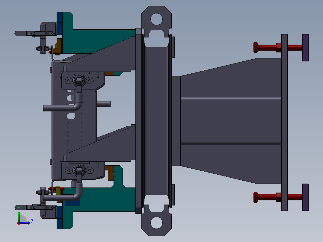 钣金焊接左视图