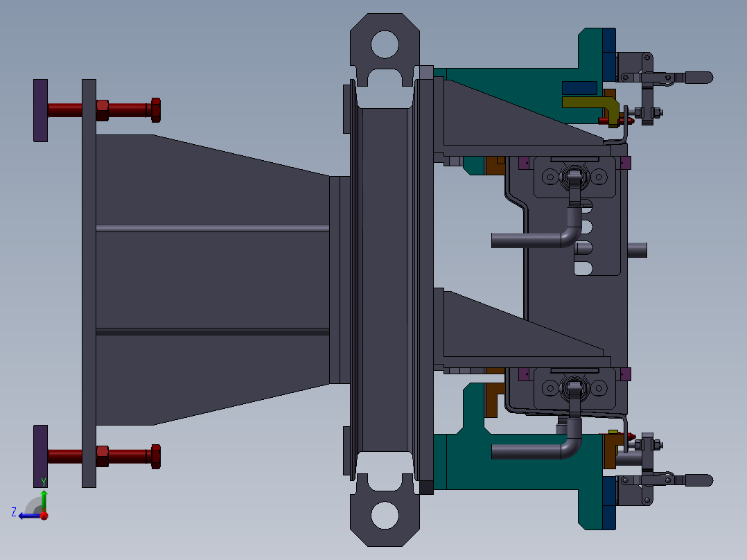 钣金焊接右视图