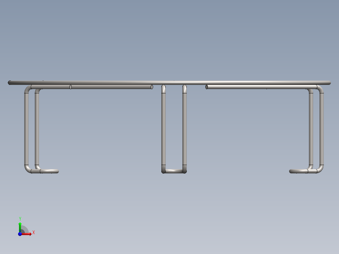 金属丝简单烤架前视图