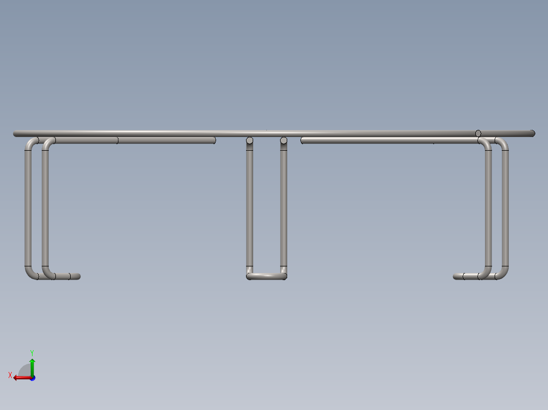金属丝简单烤架后视图