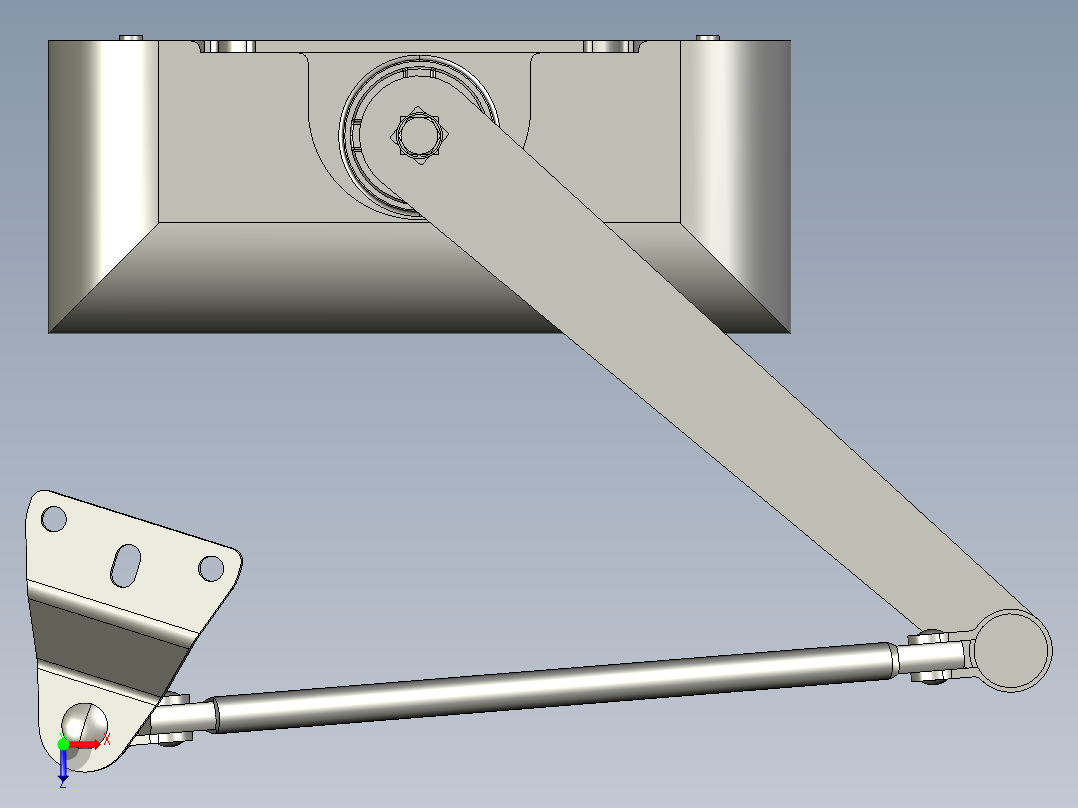 door-closer-闭门器俯视图
