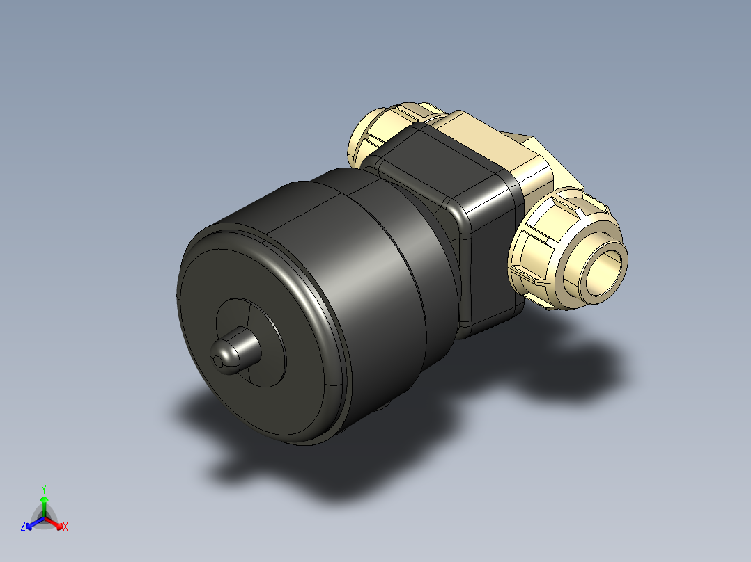 5DKUIMCP NO 气动隔膜阀常开，与女性的两端，公制系列PP-H主视图