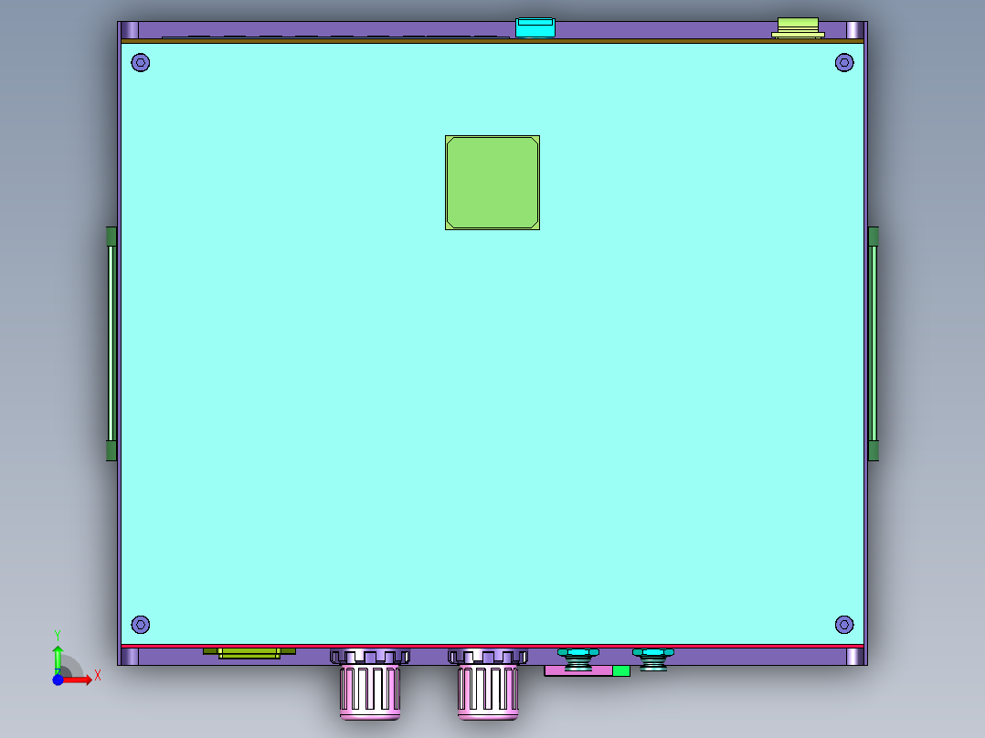 Y轴带旋转高效平台硅胶机前视图