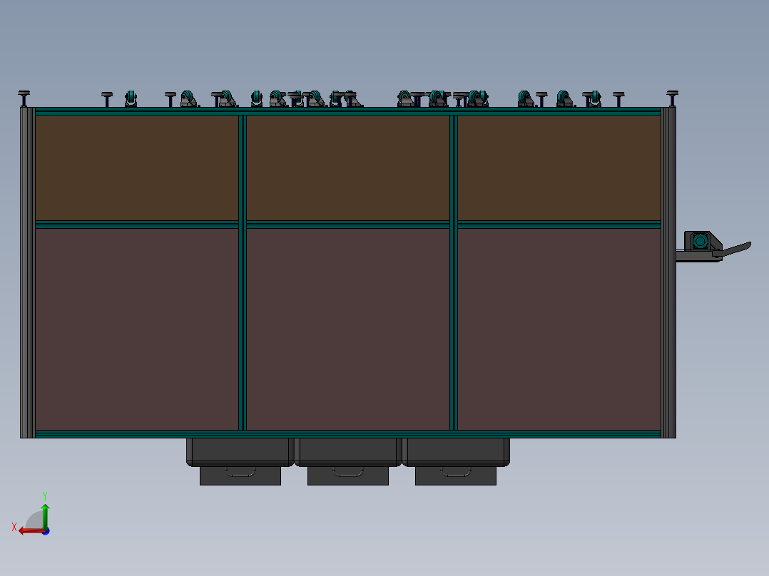 全自动贴膜机后视图