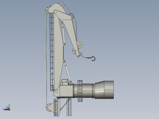 16米折臂式起重机右视缩略图