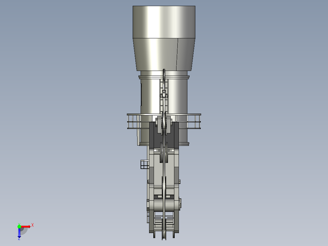 16米折臂式起重机俯视图