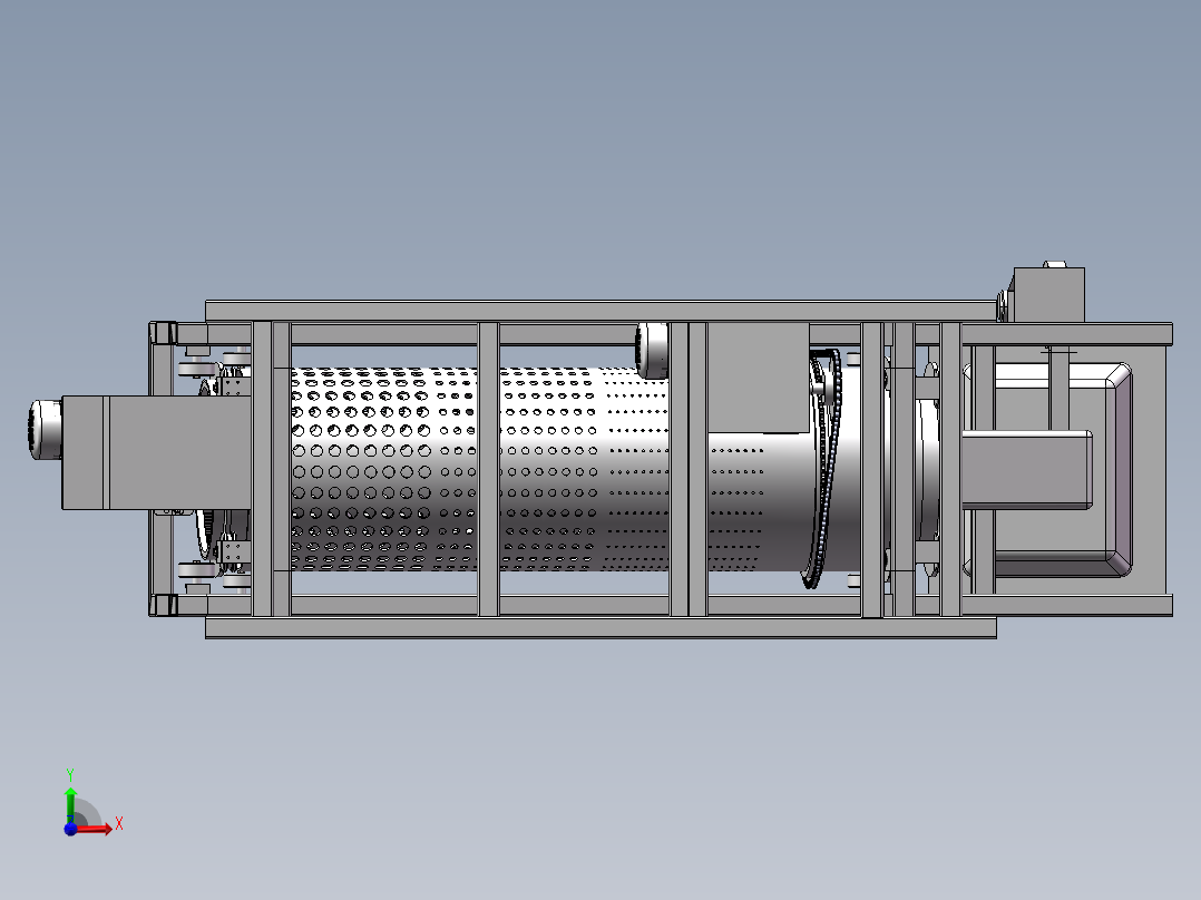 滚筒分选机前视图