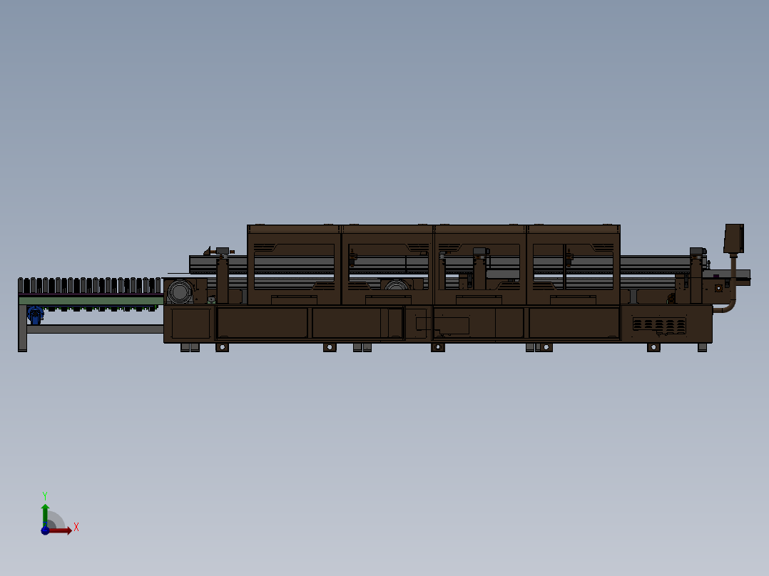 自回转封边机方案sw16可编辑前视图