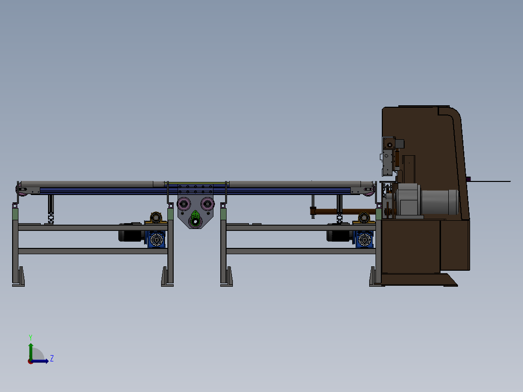 自回转封边机方案sw16可编辑左视图