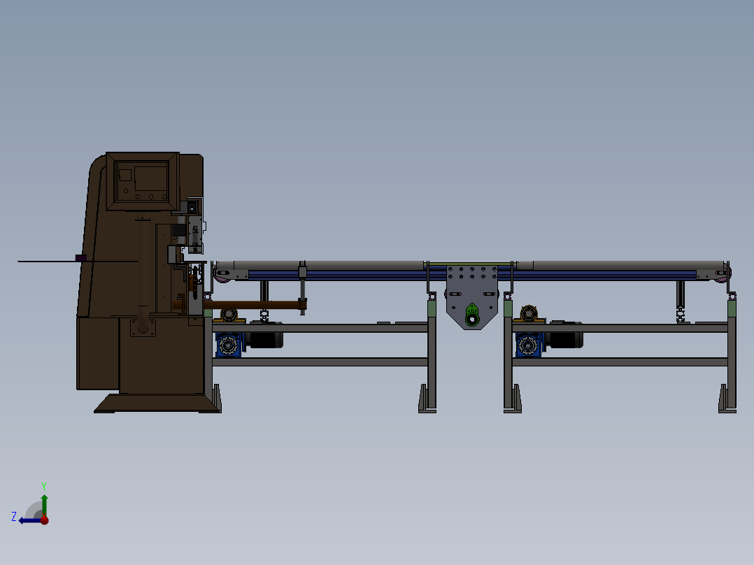 自回转封边机方案sw16可编辑右视图