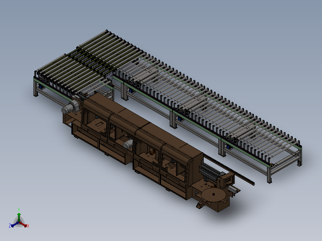 自回转封边机方案sw16可编辑正等轴测图