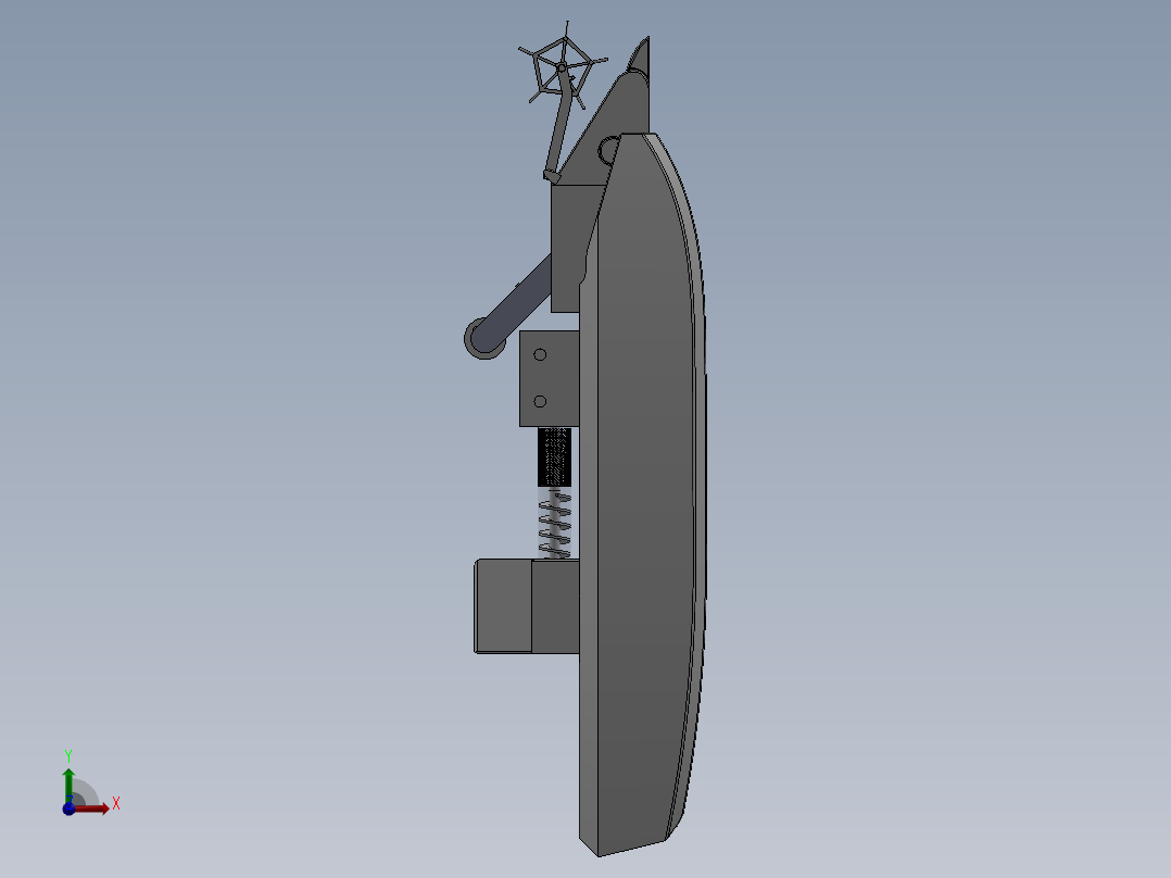 浒苔清理装置sw23可编辑前视图