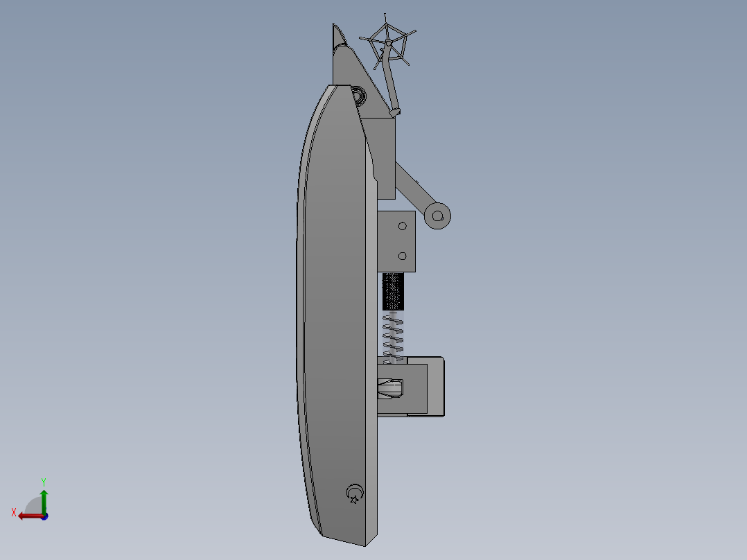 浒苔清理装置sw23可编辑后视图