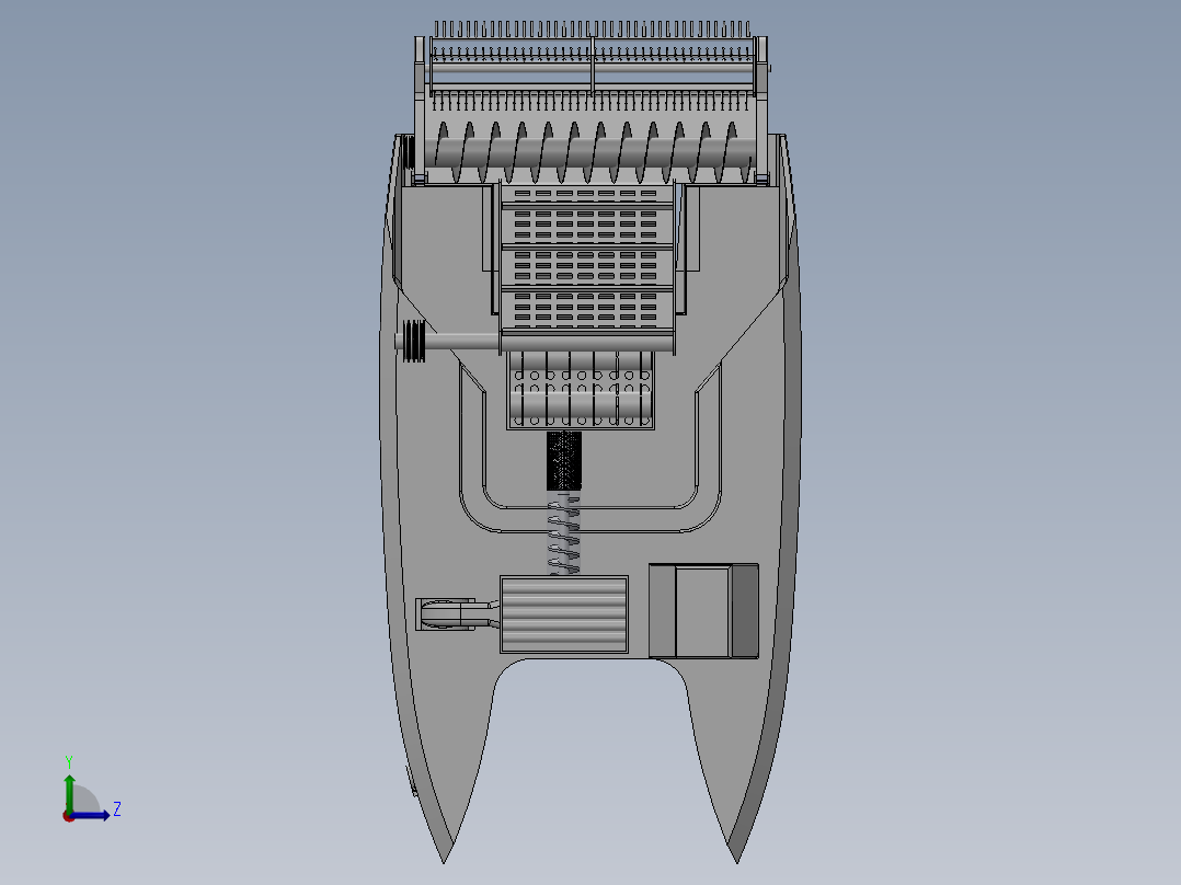 浒苔清理装置sw23可编辑左视图