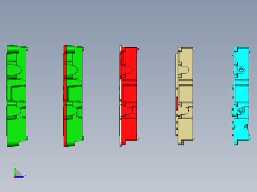 电池机箱工序图左视缩略图