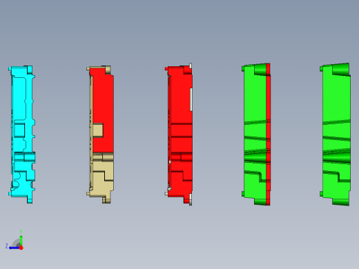 电池机箱工序图右视缩略图