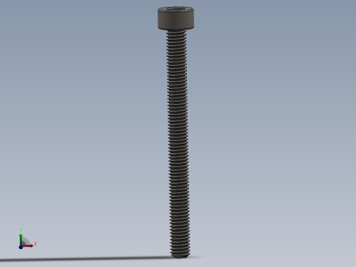 Screw_DIN_912_M3x35F_A2.SLDPRT公制内六角螺钉
