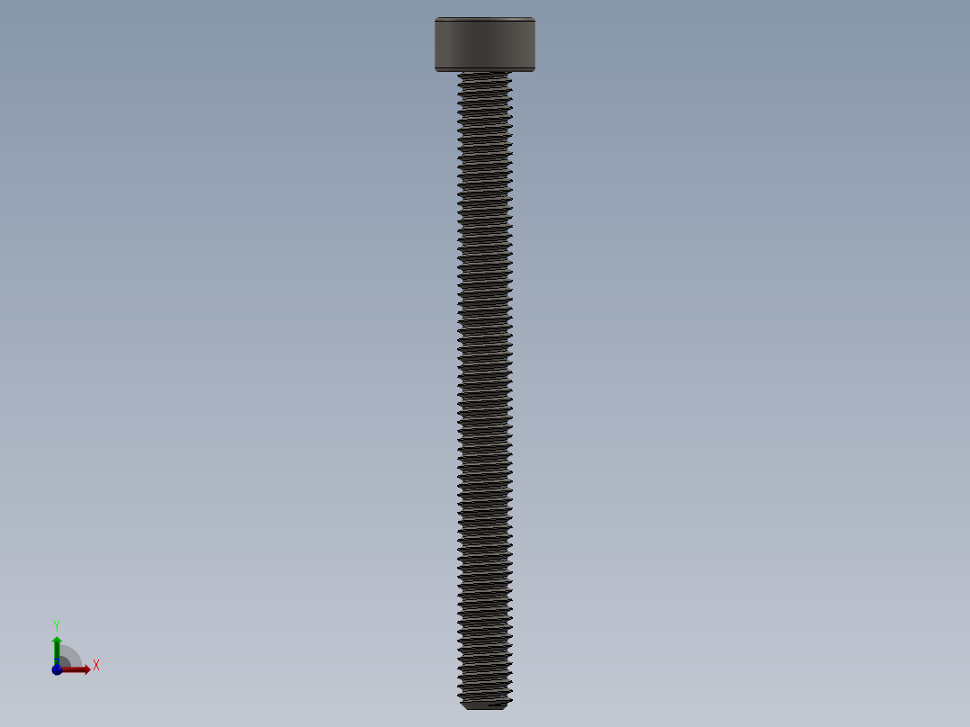 Screw_DIN_912_M3x35F_A2.SLDPRT公制内六角螺钉前视图