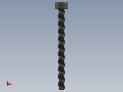 Screw_DIN_912_M3x35F_A2.SLDPRT公制内六角螺钉前视缩略图