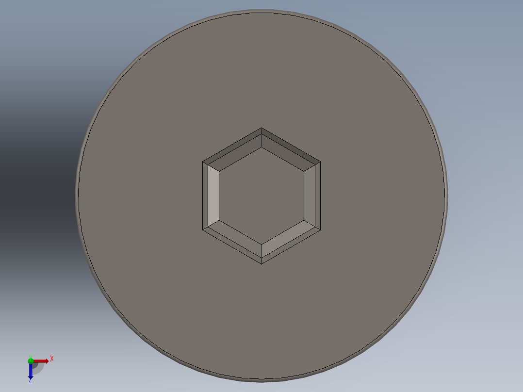 Screw_ISO_10642_M10x110_A2.SLDPRT俯视图