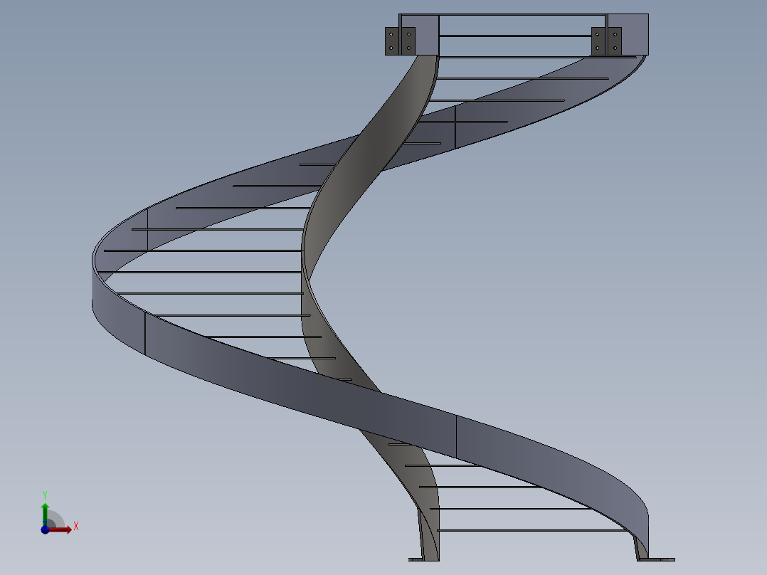 螺旋楼梯前视图