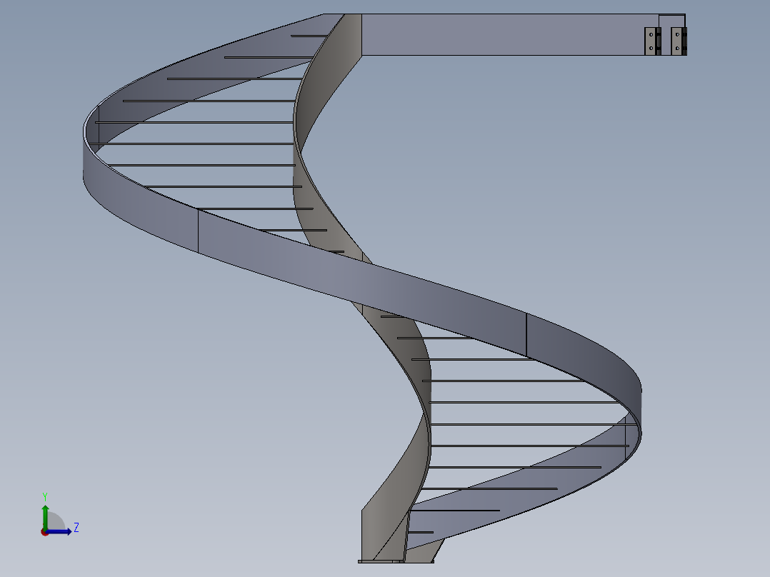 螺旋楼梯左视图