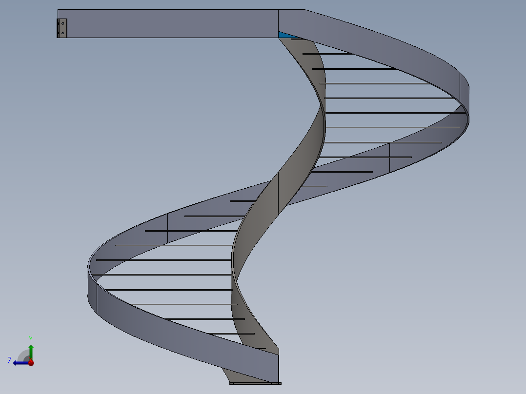螺旋楼梯右视图