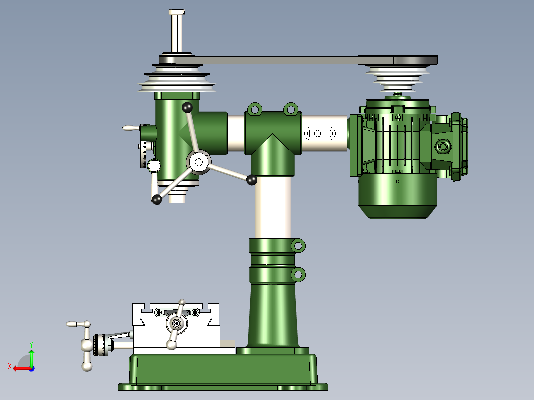 B3004046-台式立式铣床后视图