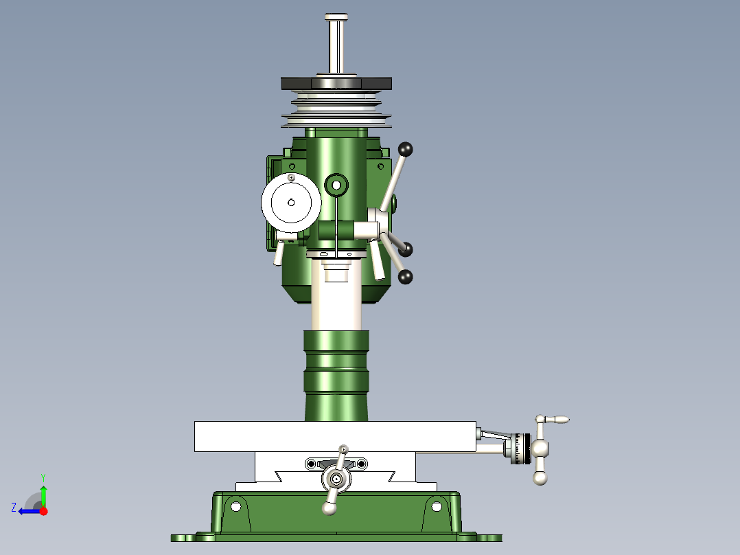 B3004046-台式立式铣床右视图
