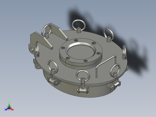 人孔oval-manhole-350x450-sus304-1 2 STP IGS正等轴测缩略图