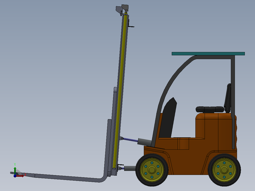 叉车、 叉车SW(2)前视图