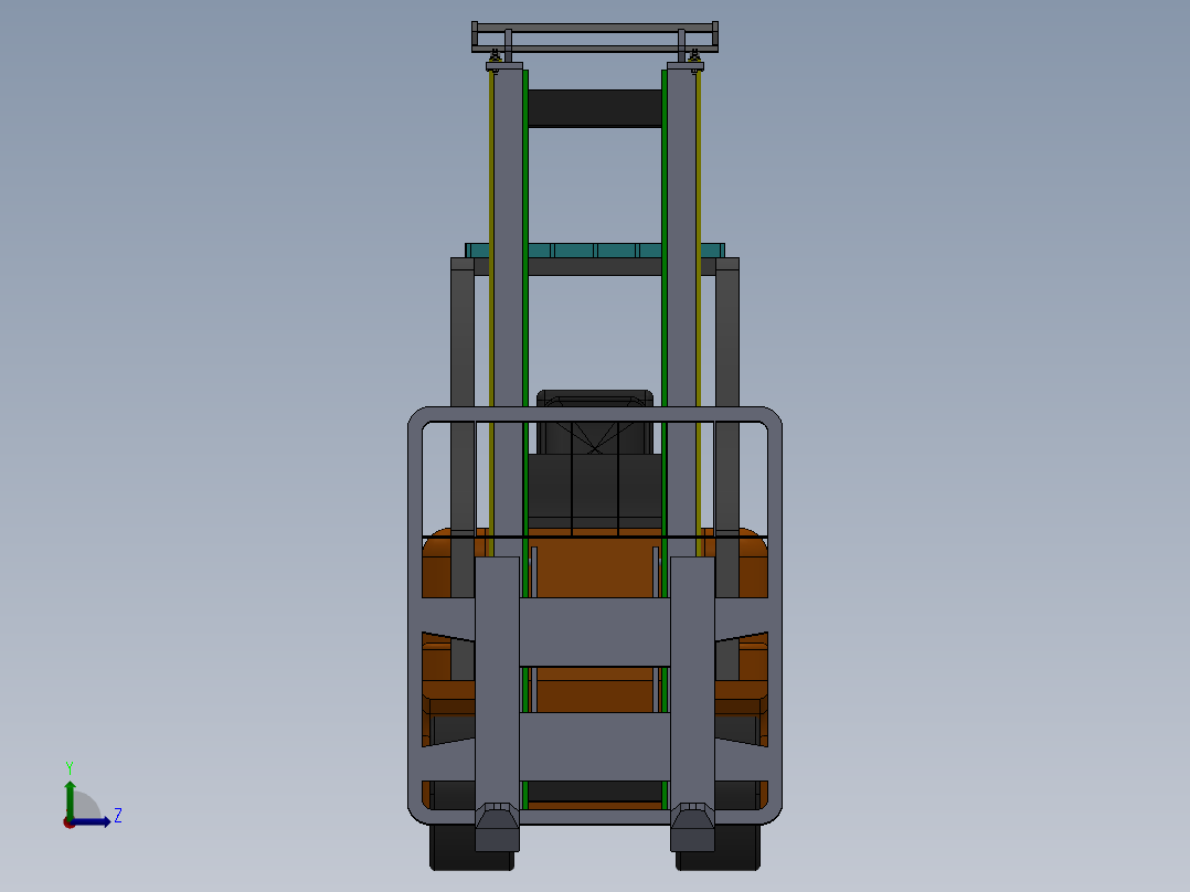 叉车、 叉车SW(2)左视图