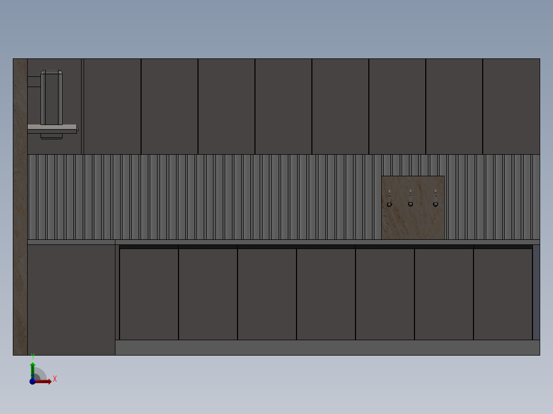 厨房单元前视图