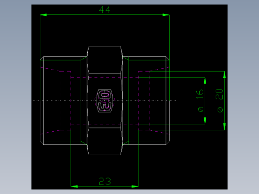 PARKER管接头EO Union G20SCFX_front