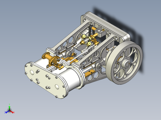 蒸汽机steam-engine-model-reconstruction-1833-模型格式为 stp