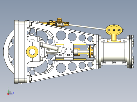 蒸汽机steam-engine-model-reconstruction-1833-模型格式为 stp左视缩略图