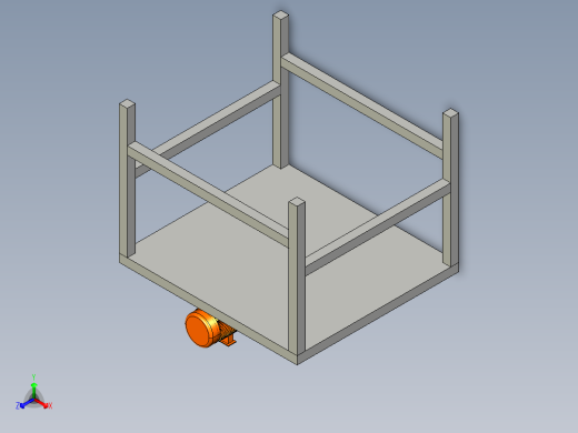 校直机模型正等轴测缩略图