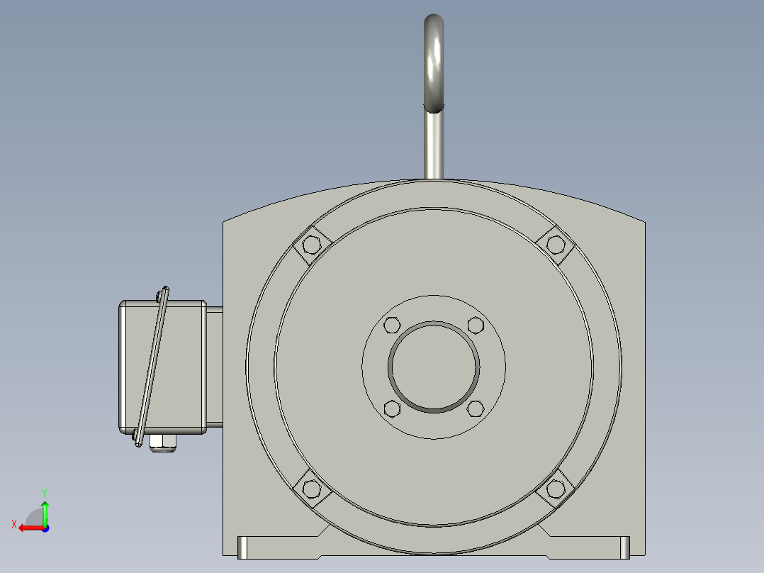 Y160-400系列IP23)三相异步电动机Y160L-6后视图