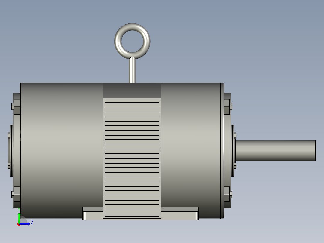 Y160-400系列IP23)三相异步电动机Y160L-6左视图