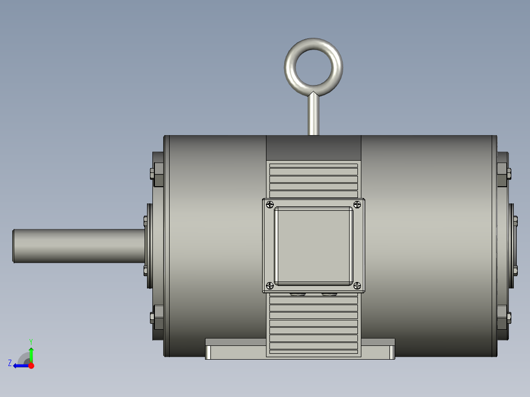 Y160-400系列IP23)三相异步电动机Y160L-6右视图