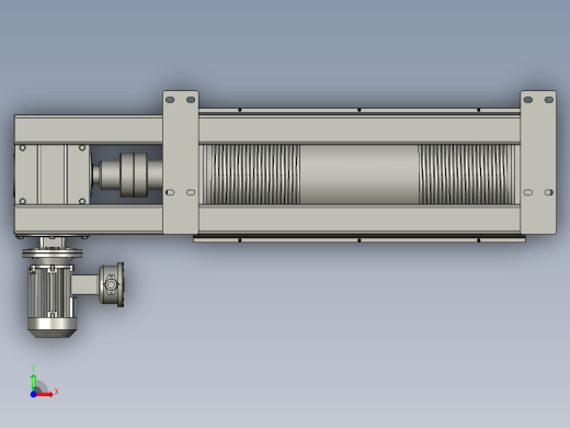 矿用电动卷扬机起重工具前视缩略图