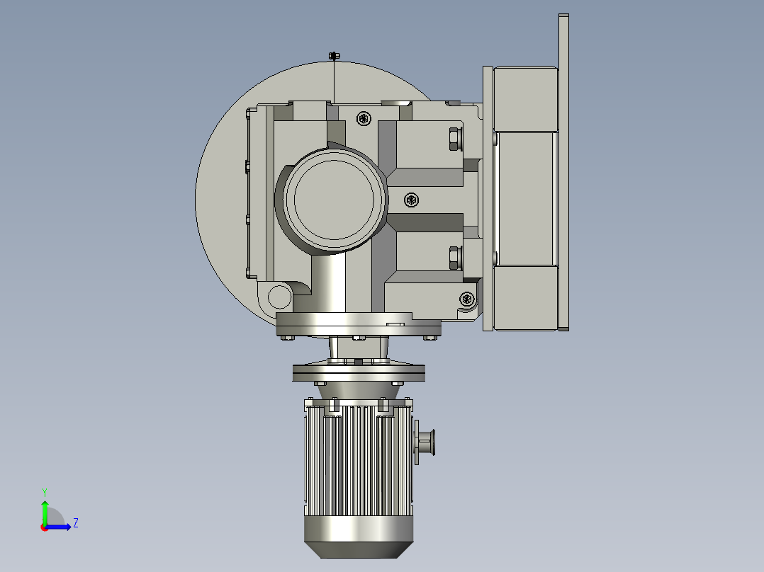 矿用电动卷扬机起重工具左视图
