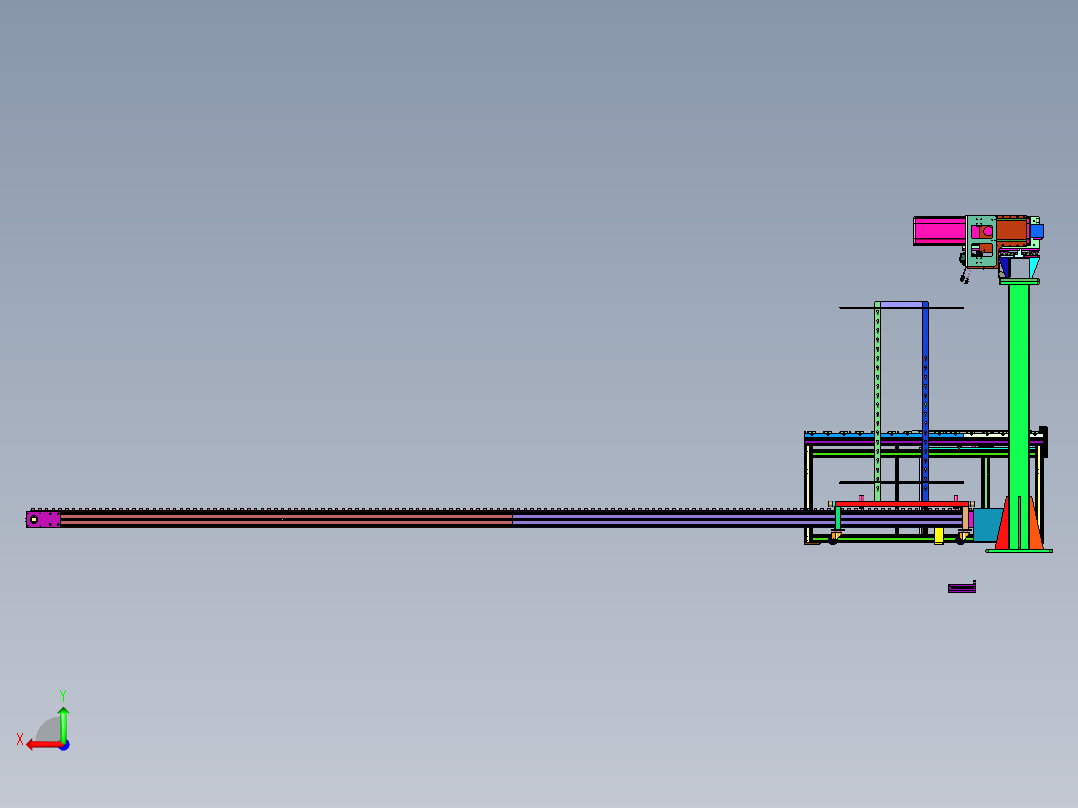 面板承载搬运设备后视图