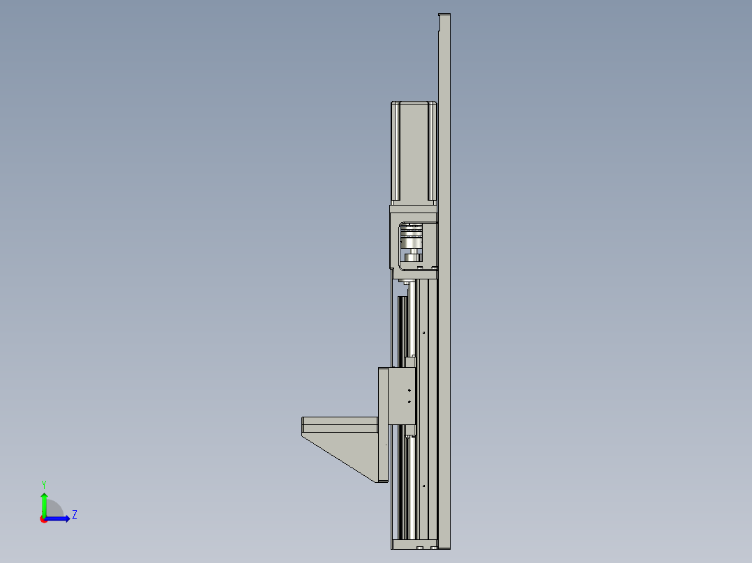 激光打码机构A402左视图
