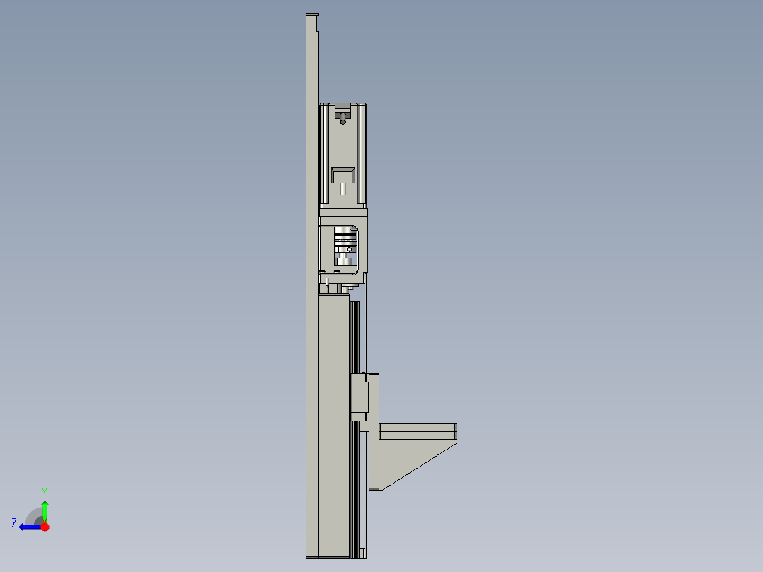 激光打码机构A402右视图