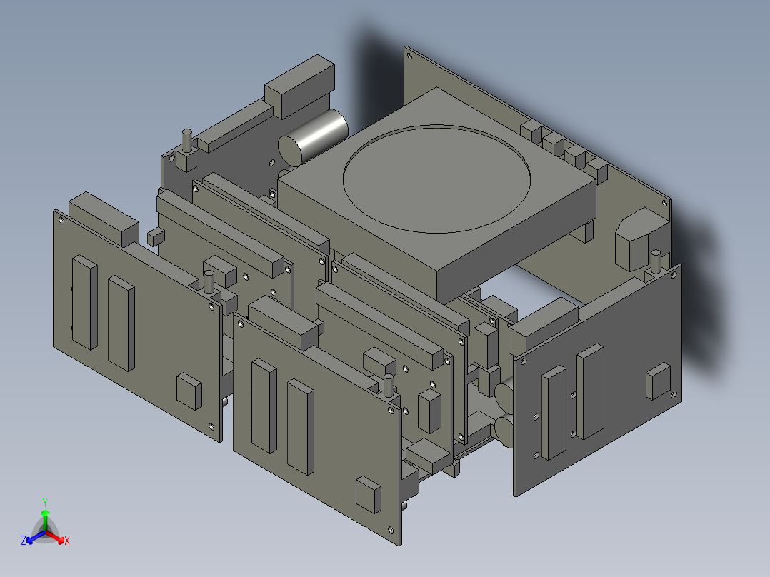 驱动板盒子主视图