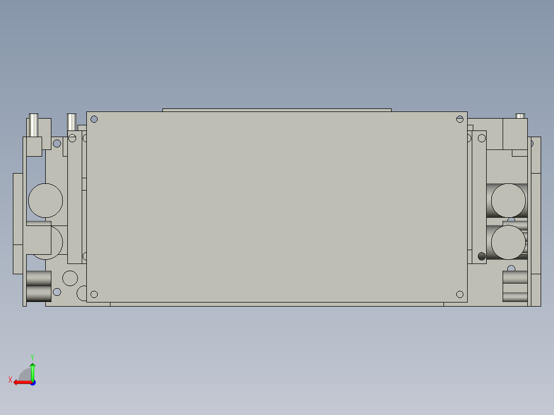 驱动板盒子后视图