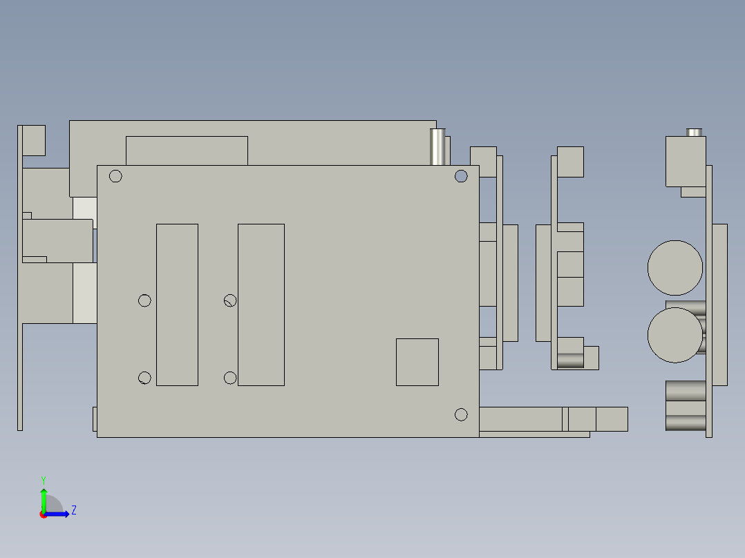 驱动板盒子左视图