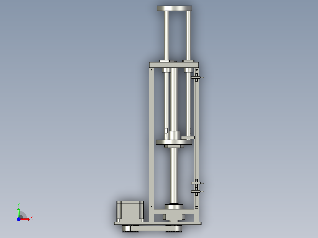 TRD899MINI-113-00卷盘料仓顶料组件前视图