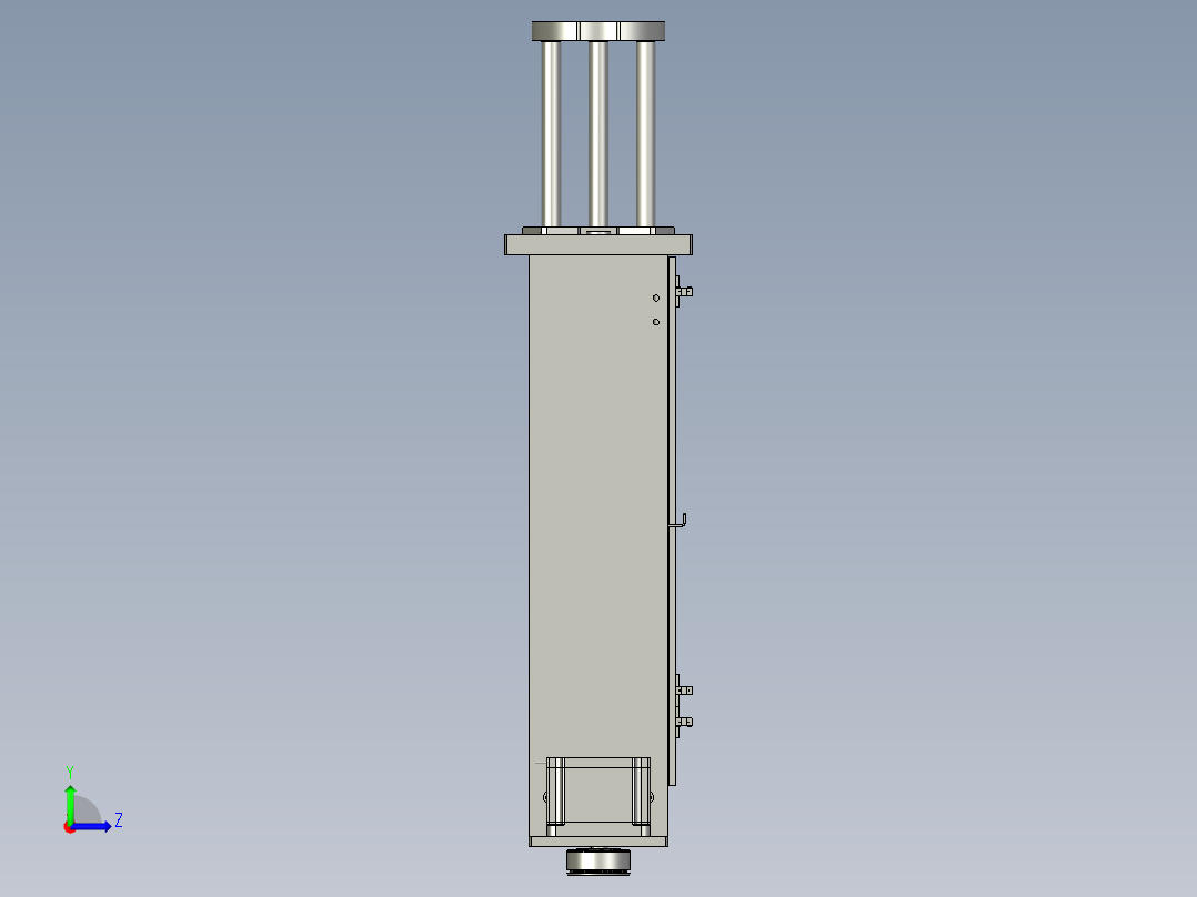 TRD899MINI-113-00卷盘料仓顶料组件左视图